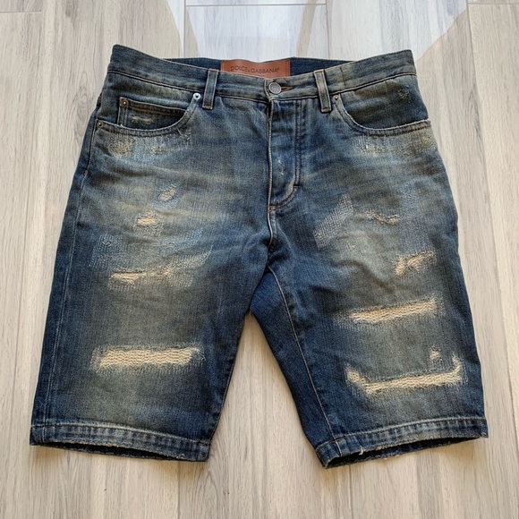Dolce & Gabbana Other - Dolce & Gabbana Distressed Jean Shorts